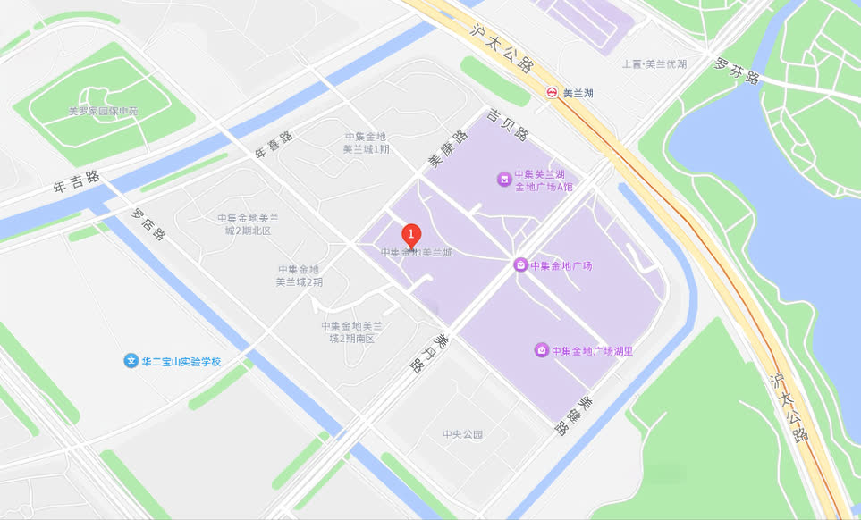 上海宝园财税位置地图
